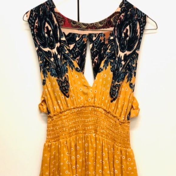 Free People | Walking Through My Dreams | Yellow Mini Dress | Small - Picture 7 of 7